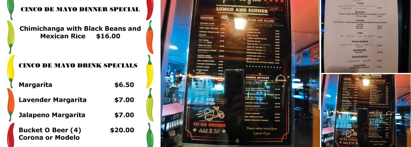 Shooter's Pub & Grill Menu