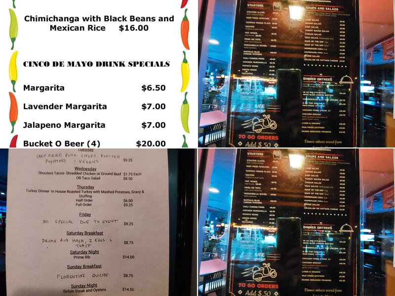 Shooter's Pub & Grill Menu
