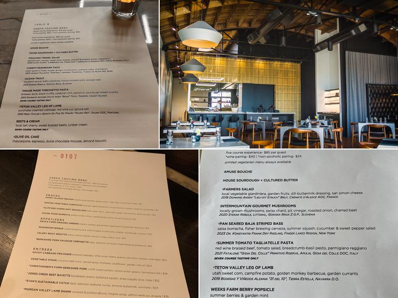 Table X Menu