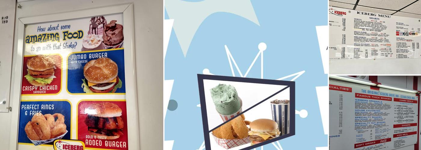 Iceberg Drive Inn 3900 South Menu