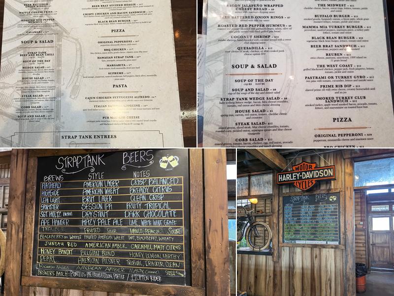 Strap Tank Brewery Menu