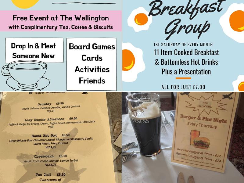 Wellington Pub Feltwell Menu