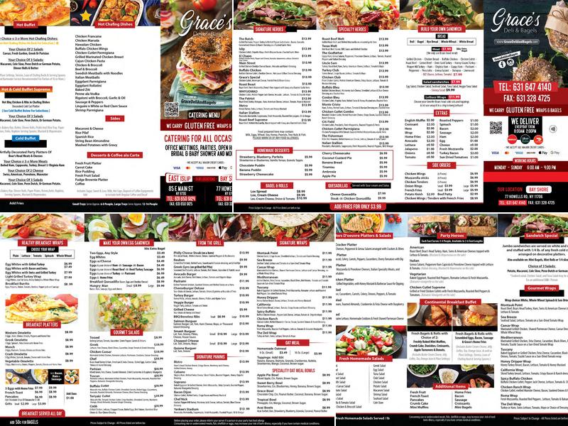 Grace Deli Menu