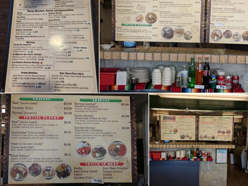 Taqueria Los Agaves Menu