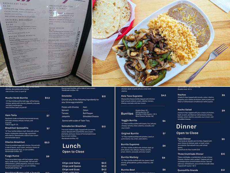 Norma's Menu
