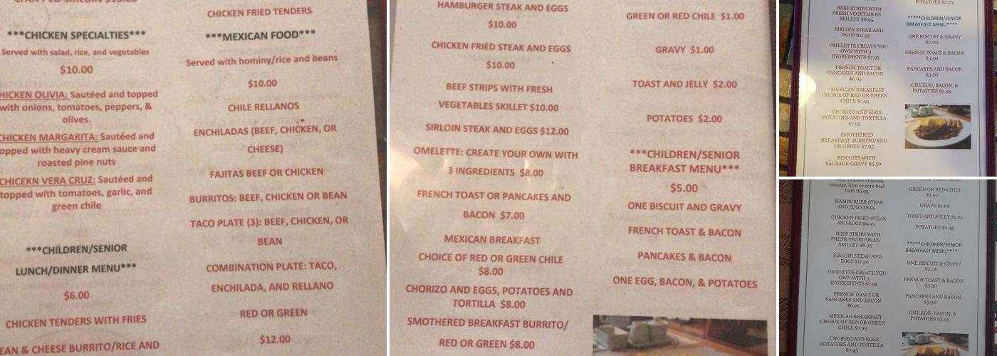 Gateway Grill Menu