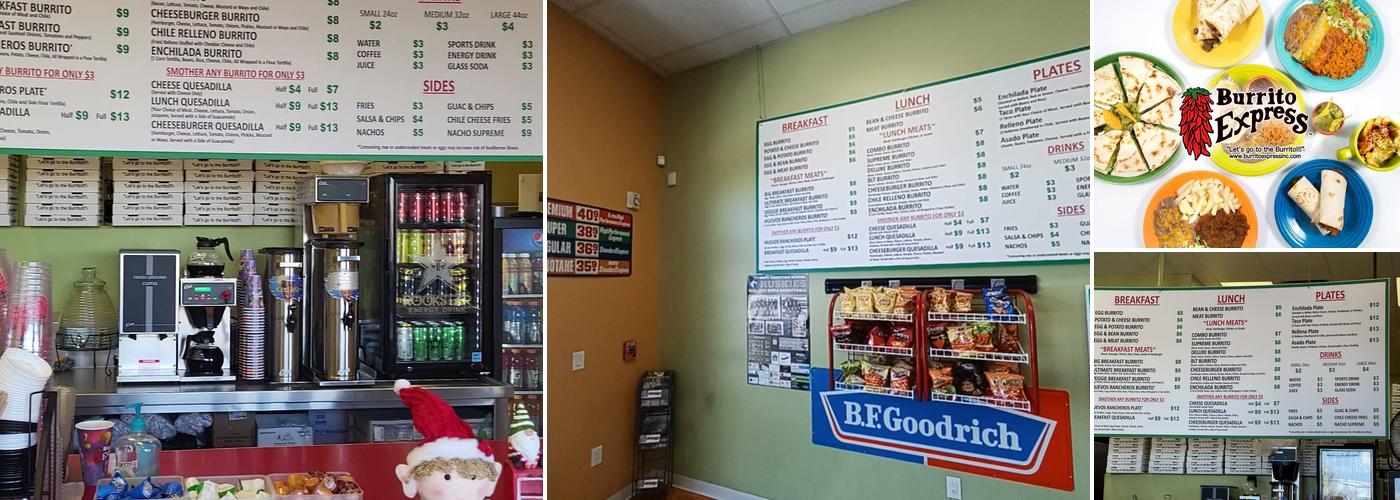 Burrito Express Menu