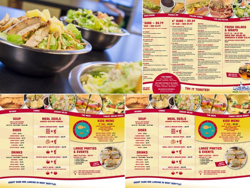 Subshop Menu