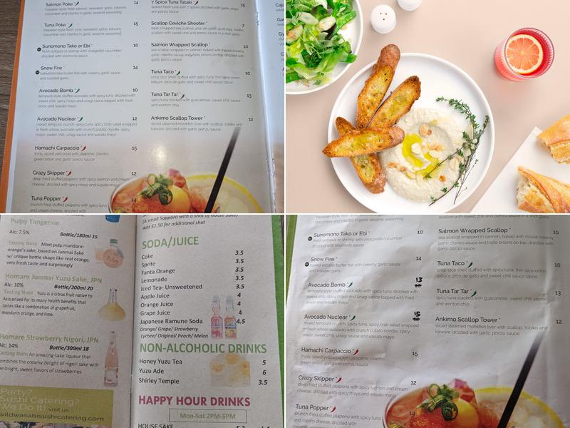 Wild Wasabi Menu