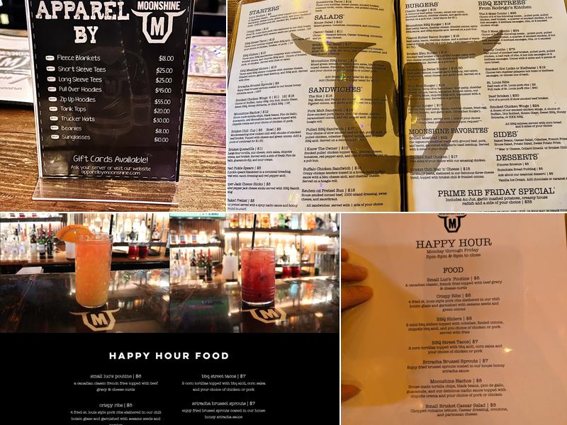 Moonshine BBQ Menu