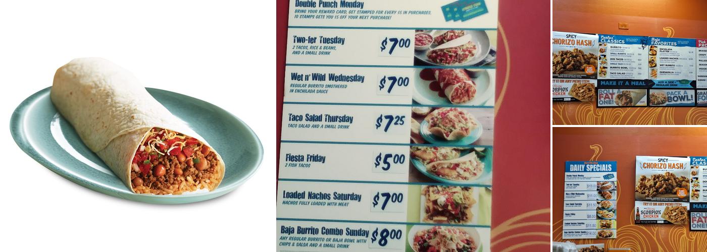 Taco Del Mar Menu