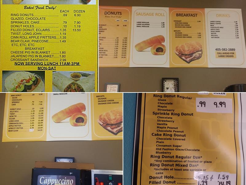 The Donut Place Menu