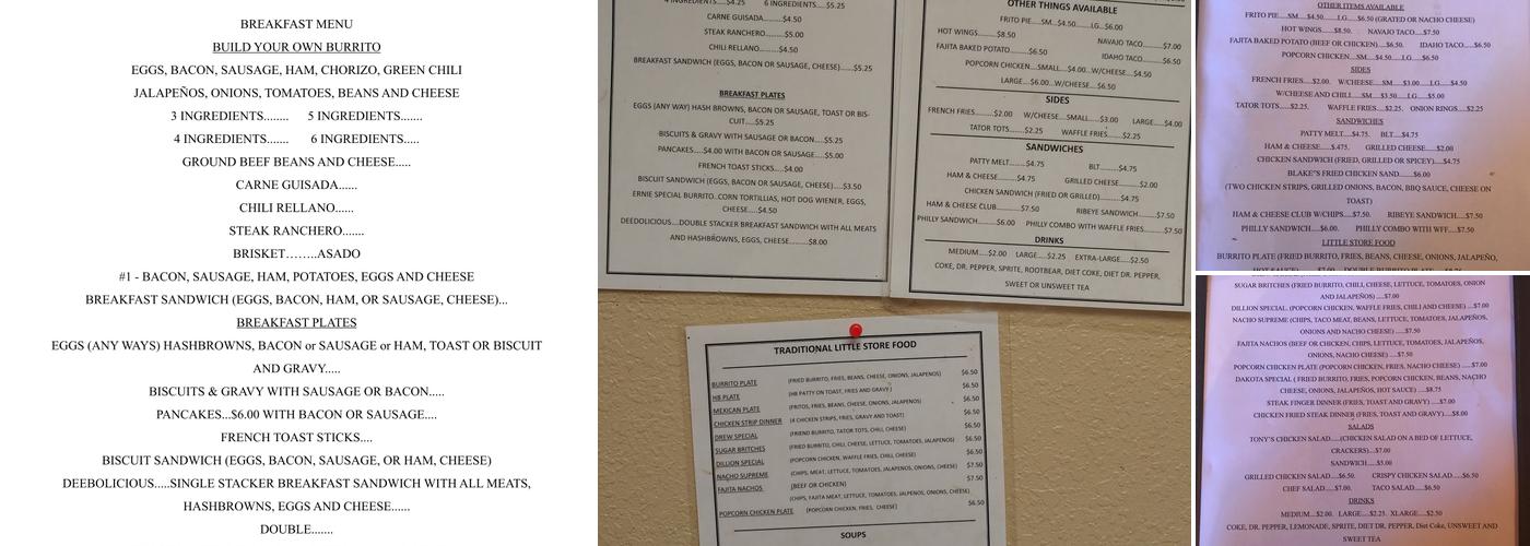 A & S Express Menu