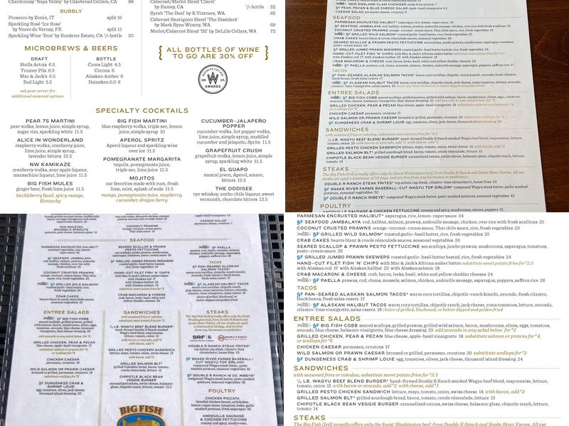 HIGHLANDS BISTRO Menu