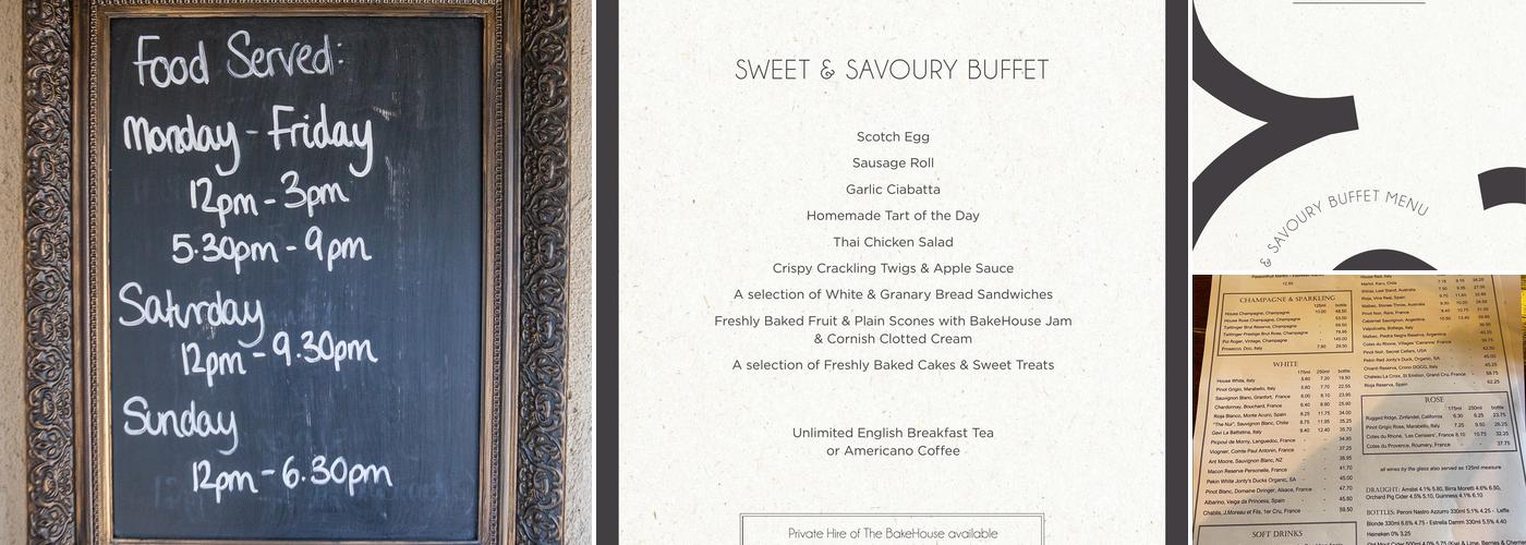 The Fox and Goose Menu