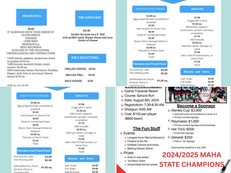 Lunch Box Menu