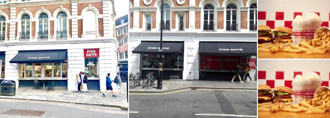 Five Guys Covent Garden