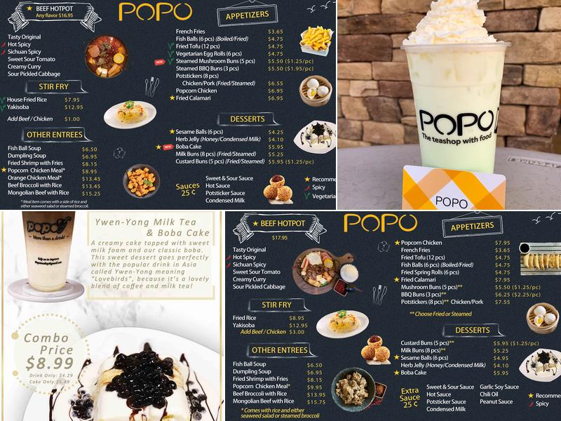 POPO Menu