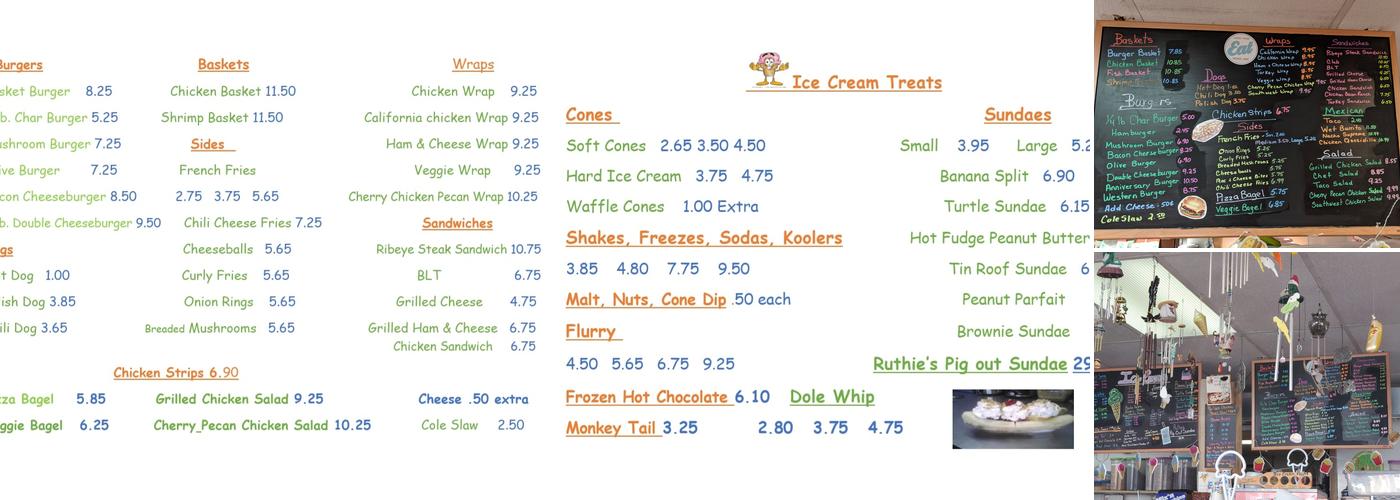 Ruthie's Chicken And Dairy Twist Menu