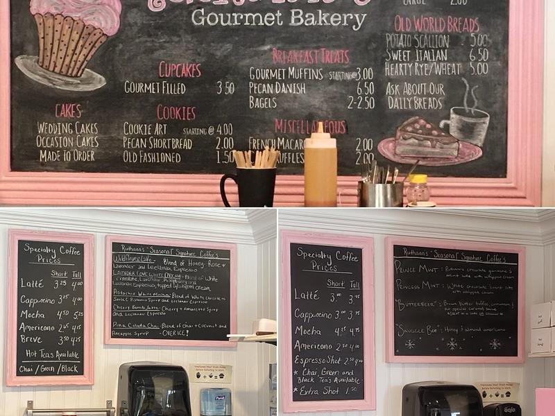 Ruthann's Gourmet Bakery & Coffeehouse Menu