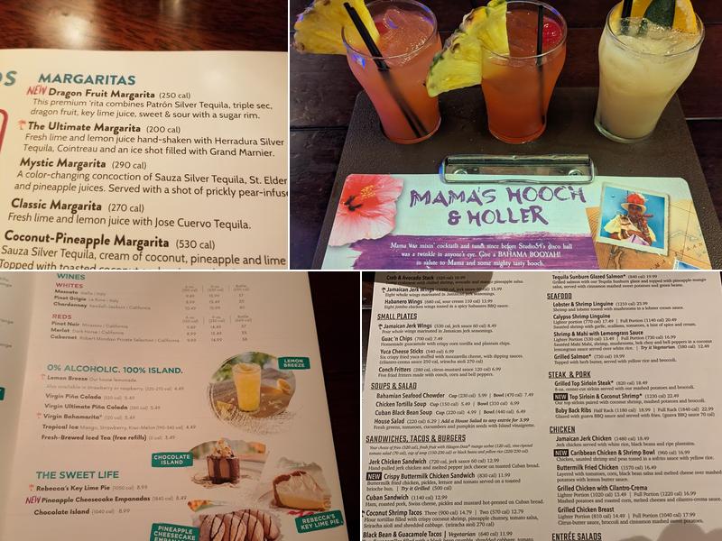 Bahama Breeze Menu