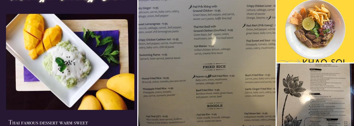 Bua Thai Fusion Menu