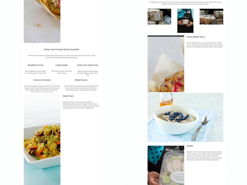 Dish D'lish Menu