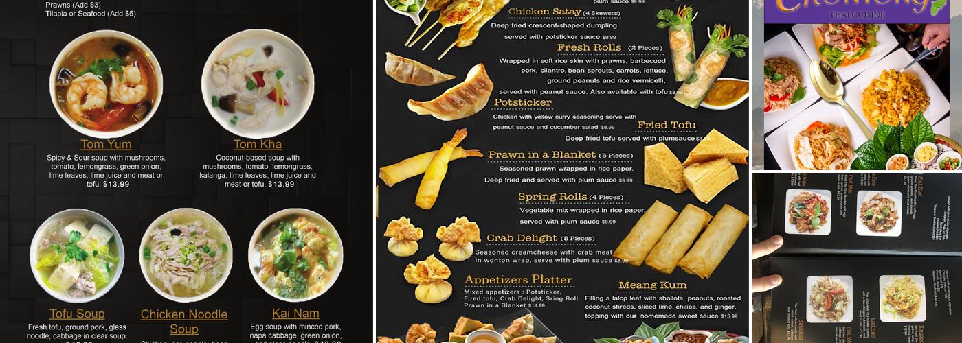 Chontong Thai Cuisine Menu