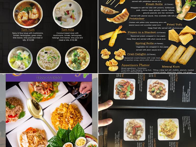 Chontong Thai Cuisine Menu