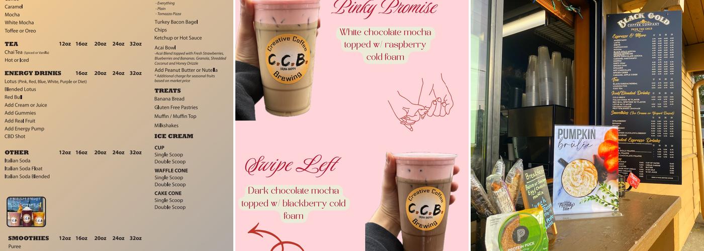 Creative Coffee Brewing Menu