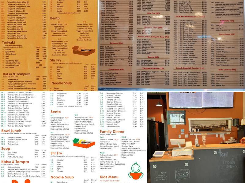Teri Fresh Menu