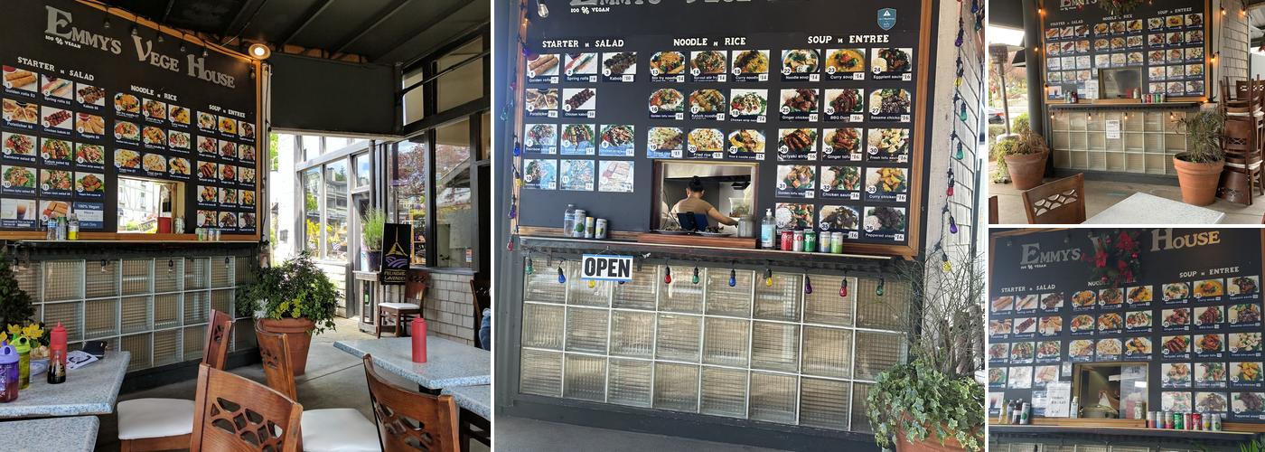 Emmy's Vege House Menu