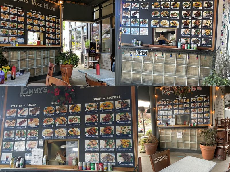 Emmy's Vege House Menu