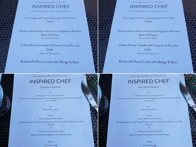 BIMA Bistro Menu