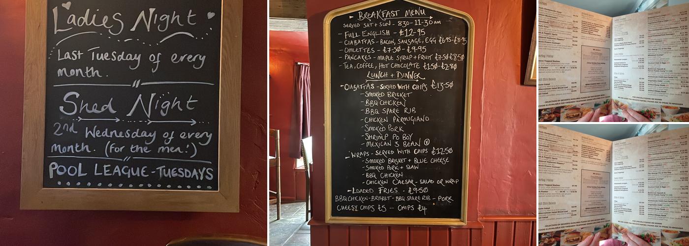 The George Inn, Shalford Menu