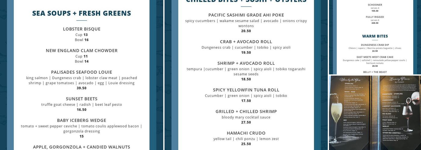 Palisade Menu