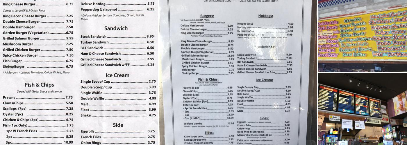 Pepperdock Restaurant Menu