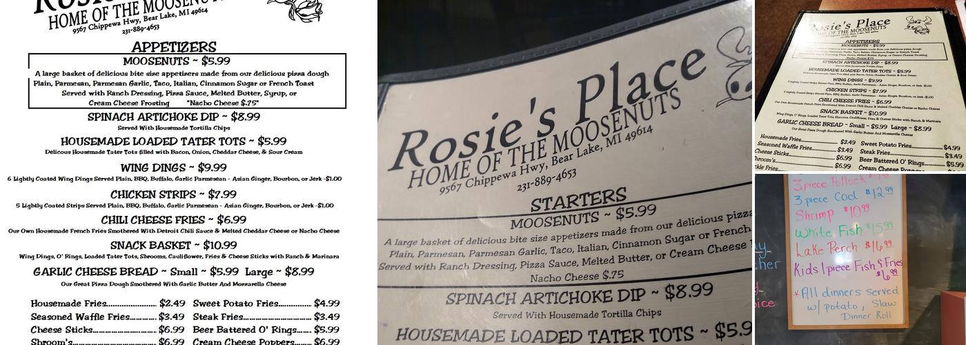 Rosie's Place Menu