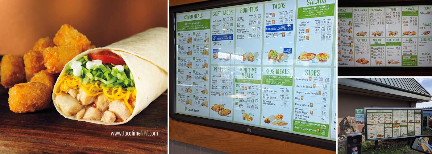 Taco Time Menu