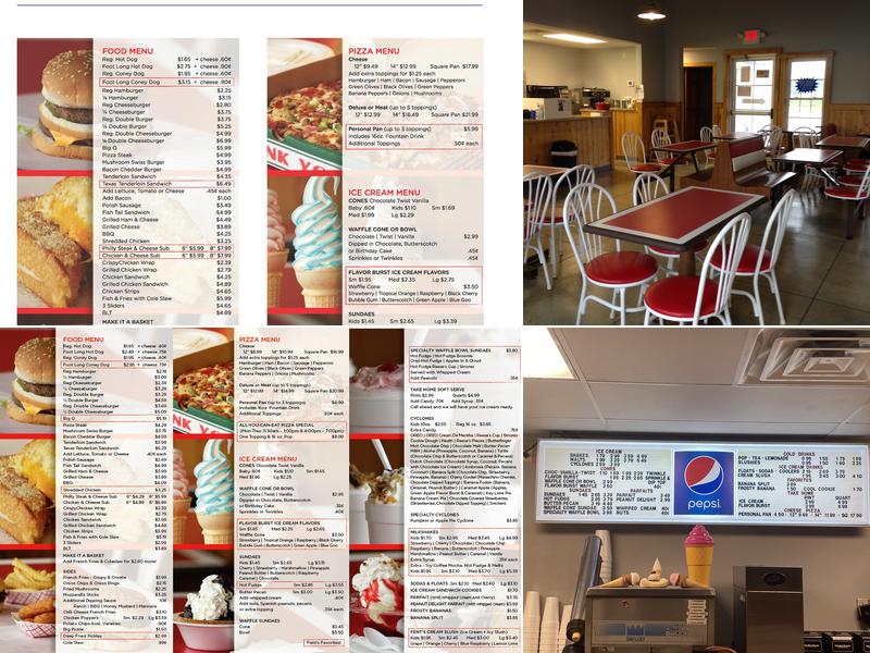 Fent's Dairy Corner Menu