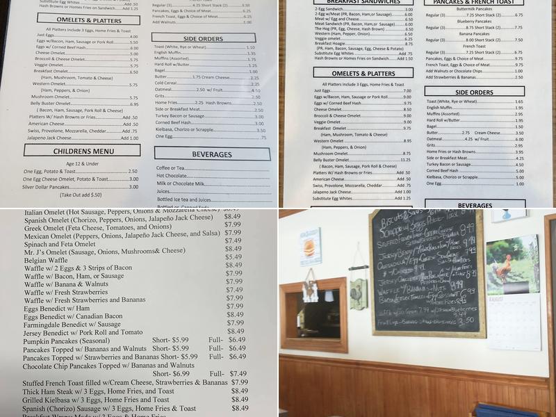 Farmingdale Breakfast Club Menu