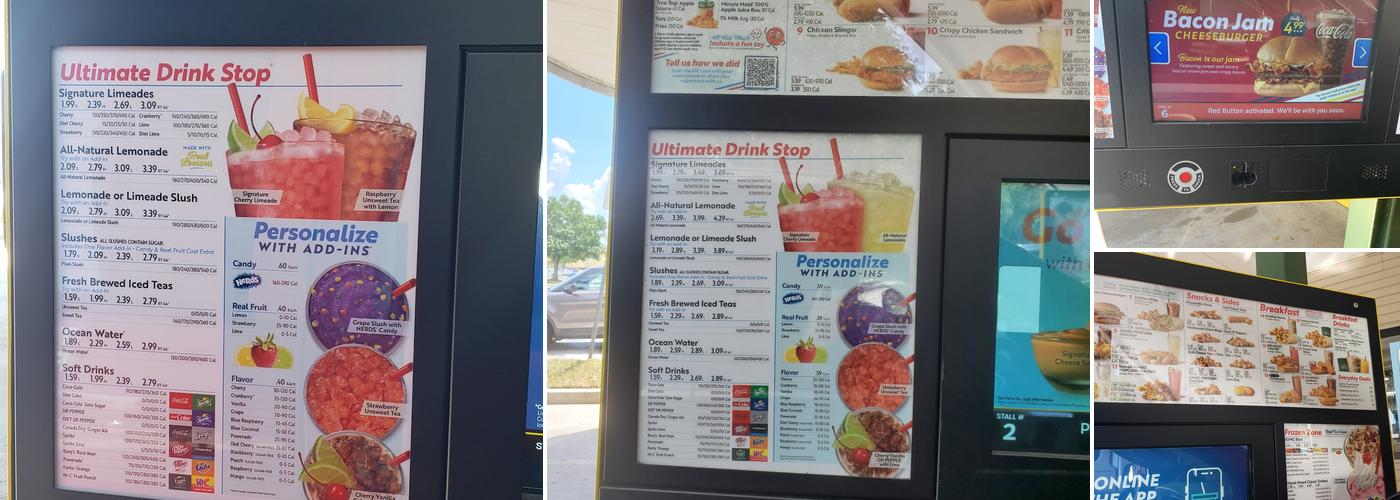 Sonic Drive-In Menu
