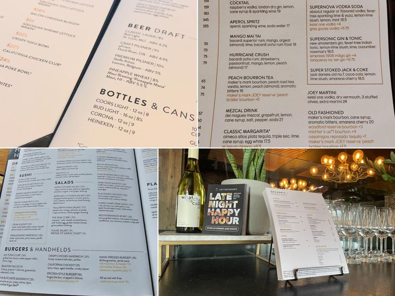 JOEY Southcenter Menu