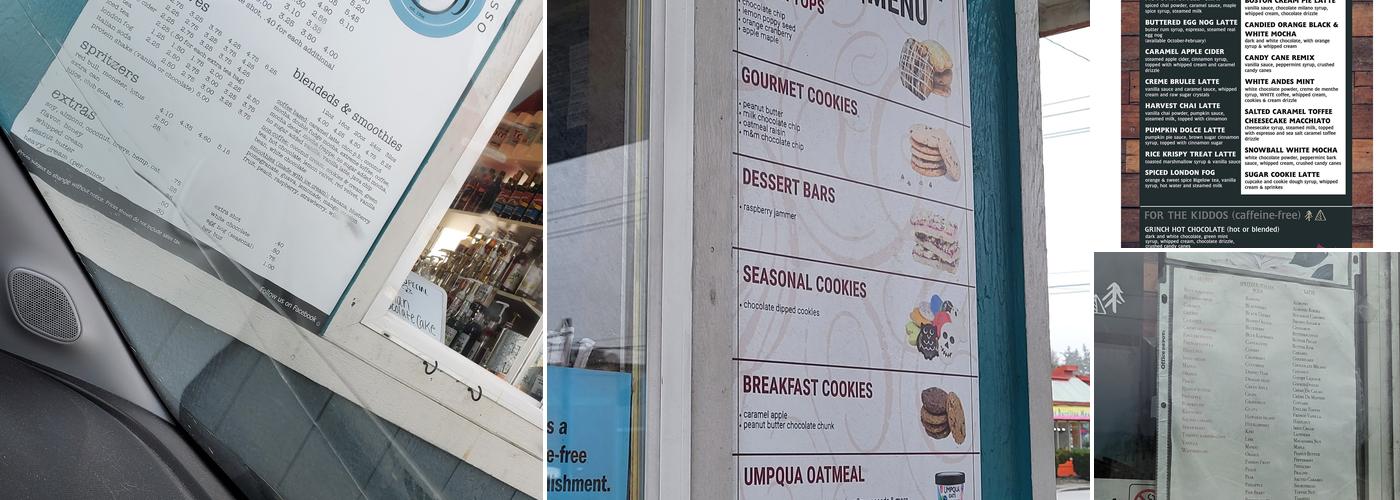 Just Rewards Espresso Menu