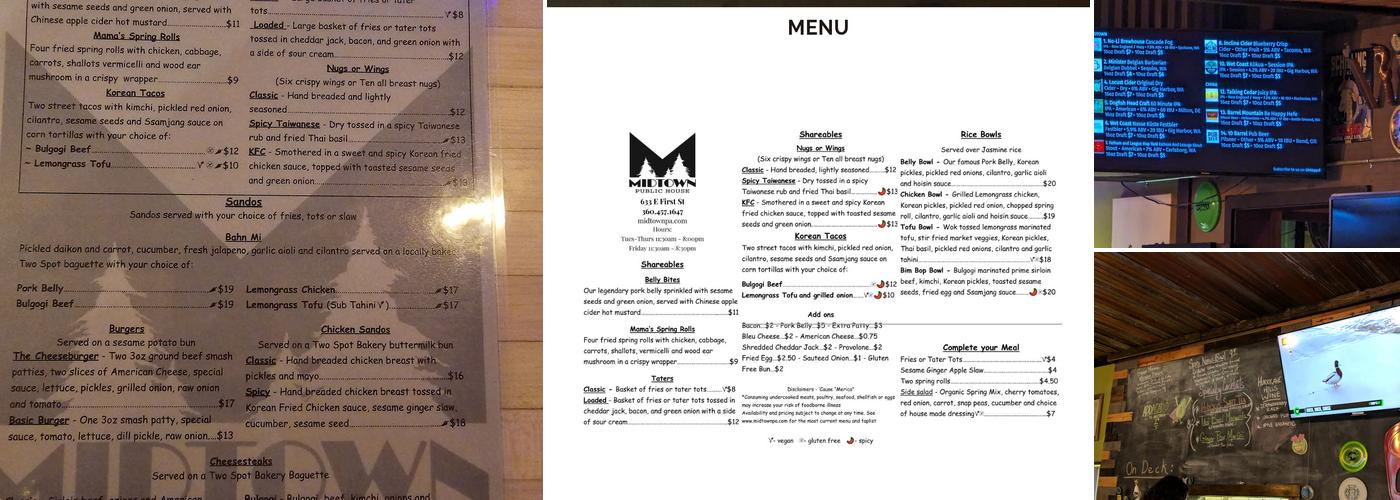 Midtown Public House Menu