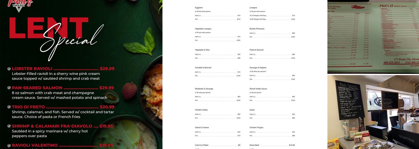 Phil's Menu