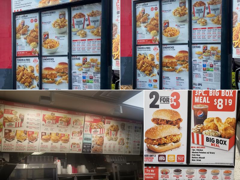 KFC Menu