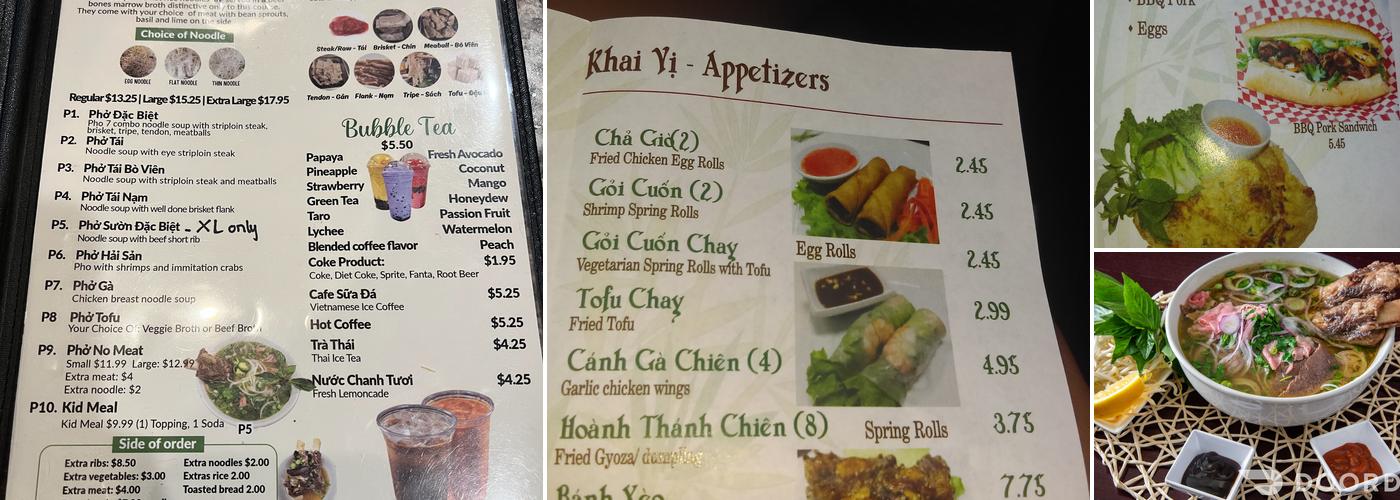 Pho 7 Menu