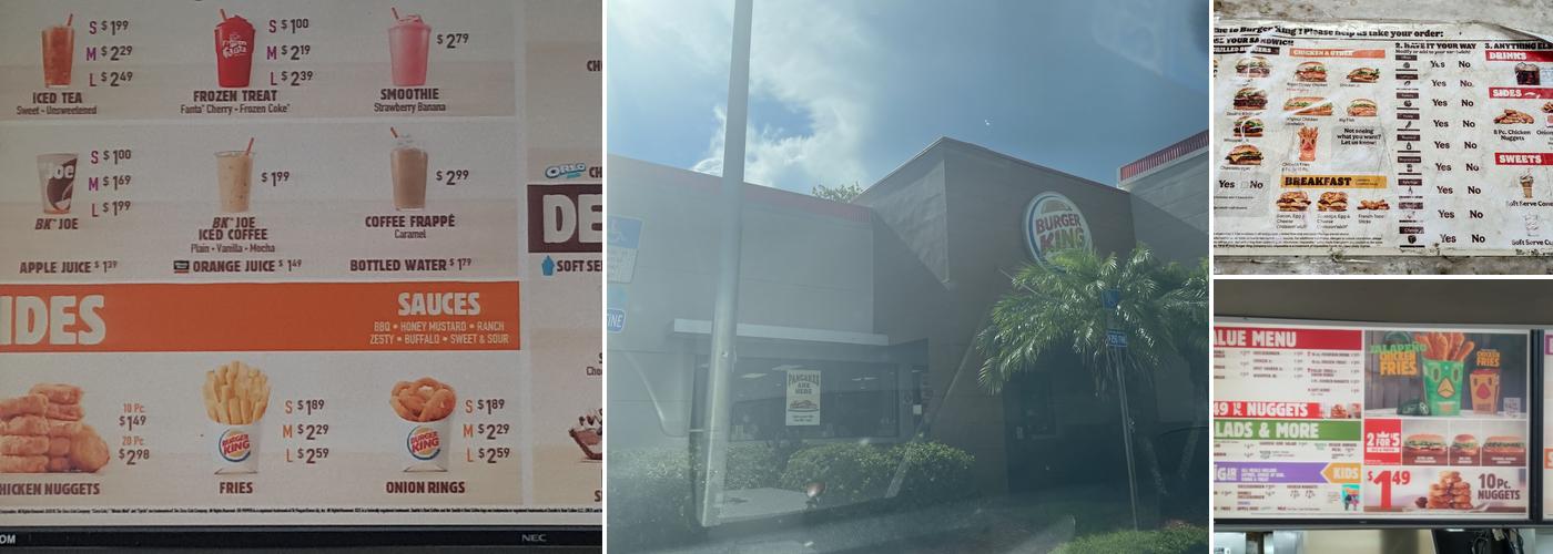Burger King Menu