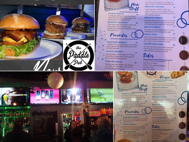 The Paddle Pub Menu